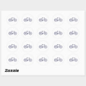Sticker Rond Vélo (Feuille)