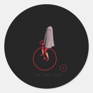 Sticker Rond Vélo Accident Cyclisme Amateur Cadeau Aventure Cy