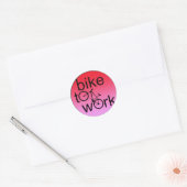 Sticker Rond vélo au travail (Enveloppe)