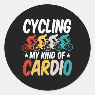 Sticker Rond Vélo Cyclisme Sport Cycliste Vélo Tout Terrain Con