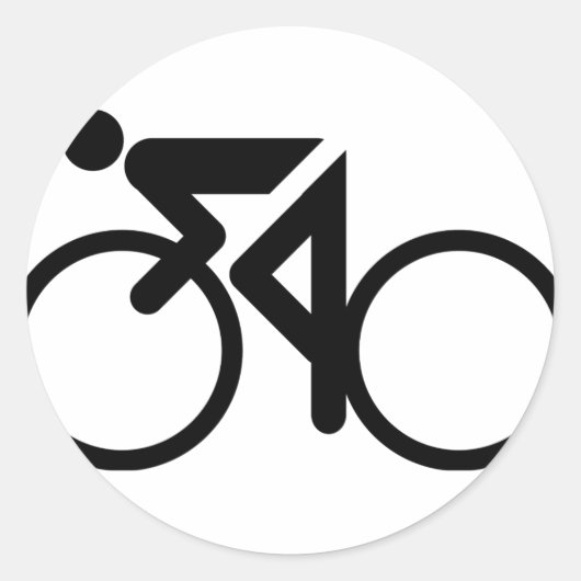 Sticker Rond vélo de course (Devant)