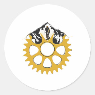 Sticker Rond Vélo de descente VTT Mtb Super Hobby pour H