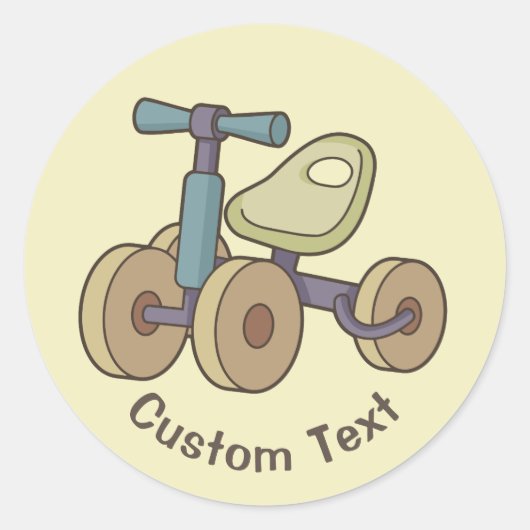 Sticker Rond Vélo de jouets (Devant)