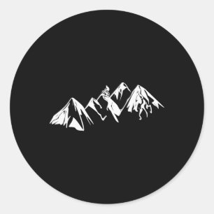 Sticker Rond Vélo de Montagne Colorado Mtb Vélo Randonnée Trail