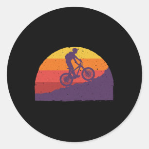 Sticker Rond Vélo de montagne cool pour hommes femmes cyclisme