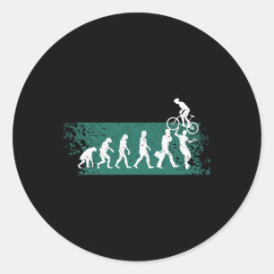 Sticker Rond Vélo de Montagne Cyclisme Tout Terrain Évolution D