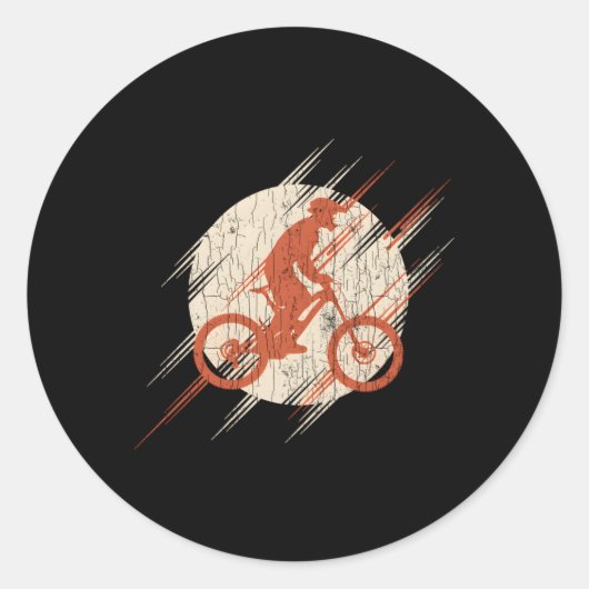 Sticker Rond Vélo de montagne Jeunesse (Devant)