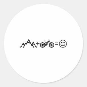Sticker Rond Vélo de Montagne Mtb Downhill Freeride Cycliste de