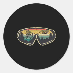 Sticker Rond Vélo de montagne Rétro Vintage Mtb VTT Downhill