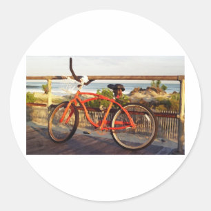 Sticker Rond Vélo de promenade