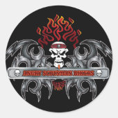 Sticker Rond Vélo-écossais (Devant)