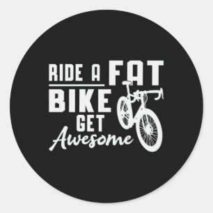 Sticker Rond Vélo Fat Balade Un Vélo Fat Obtenez Un Vélo Fat Ma