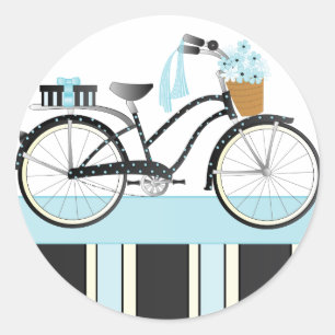 Sticker Rond Vélo Polka Dot