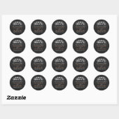 Sticker Rond Vélo Tandem Sur Chalkboard Mariage Favoriser (Feuille)