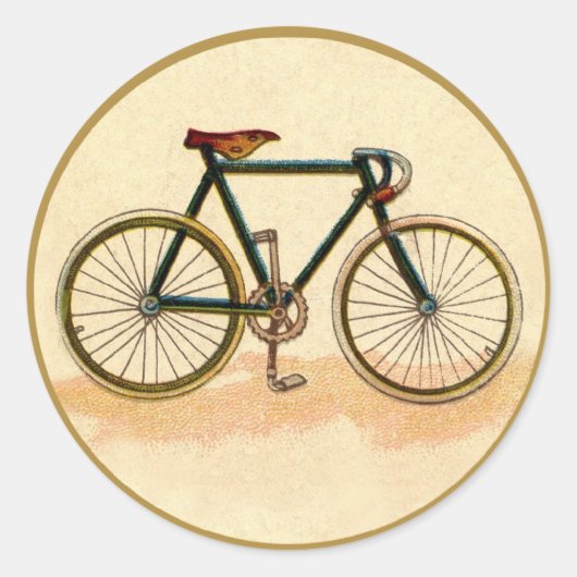 Sticker Rond Vélo vintage (Devant)