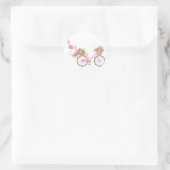 Sticker Rond Vélo Whimsical Rose (Sac)