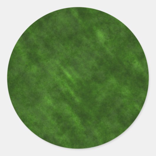Sticker Rond Velours Grungy Rough Texture : Vert Émeraude Rich (Devant)