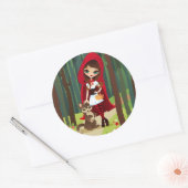 Sticker Rond Velusa Rouge (Enveloppe)