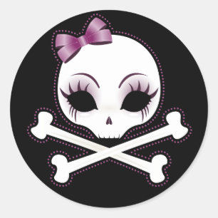 Sticker Rond VelusaSkullie