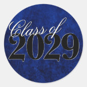 Sticker Rond Velvet Grad | Sapphire Blue Dark Jewk Tone Grunge (Devant)