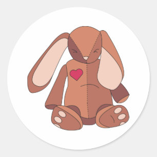 Sticker Rond Velveteen Rabbit