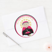 Sticker Rond Ven. Fulton Sheen (Enveloppe)