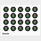 Sticker Rond Vendeur De Scout Et De Cookies Cookie De Scoutisme (Feuille)