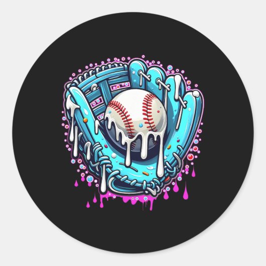 Sticker Rond Vendre Conduite Crème glacée Sprinkles Vendre Gant (Devant)