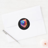 Sticker Rond Vendre Ice Cream American Drapeau Drapeau (Enveloppe)