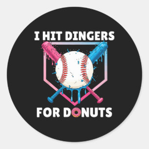 Sticker Rond Vendre Je Frappe Des Dingles Pour Des Donuts Drôle