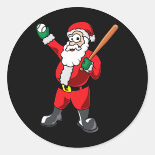 Sticker Rond Vendre Père Noël Funny Noël Vendre Père Noël
