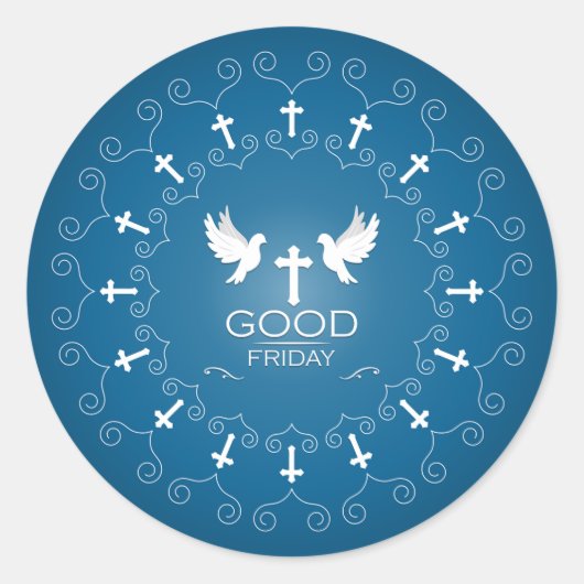 Sticker Rond Vendredi saint (Devant)
