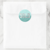 Sticker Rond Vendu Gray Ocean Beach Agent immobilier (Sac)
