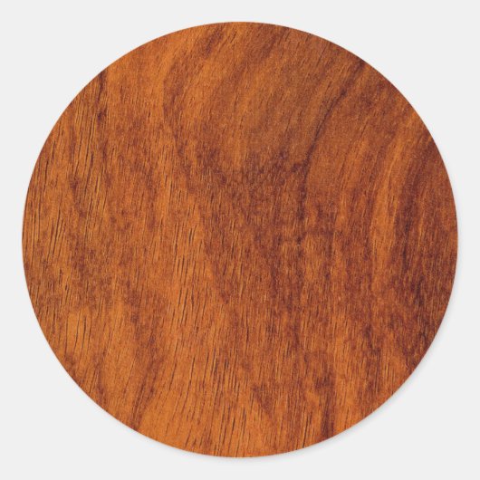 Sticker Rond Veneer de séquoia (Devant)