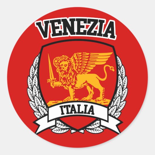 Sticker Rond Vénétie (Devant)