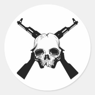 Sticker Rond Venez chercher Em