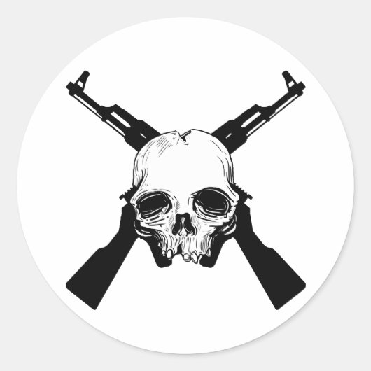 Sticker Rond Venez chercher Em (Devant)