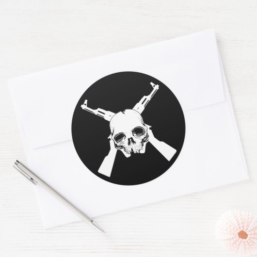 Sticker Rond Venez chercher Em (Enveloppe)