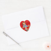 Sticker Rond Venez et soyez ma Saint Valentin ! (Enveloppe)