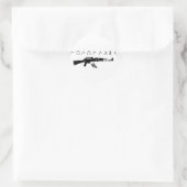 Sticker Rond "Venez les chercher" (Sac)