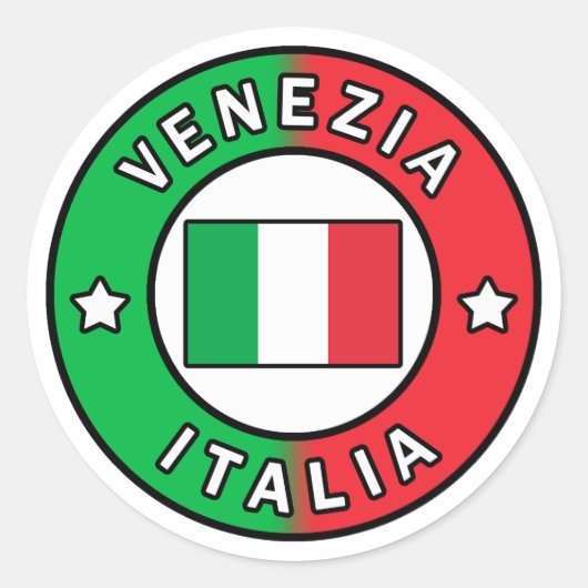 Sticker Rond Venezia Italia (Devant)