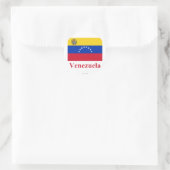 Sticker Rond Venezuela Drapeau avec nom (Sac)