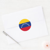Sticker Rond Venezuela : drapeau patriotique vénézuélien (Enveloppe)