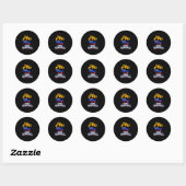 Sticker Rond Venezuela Flag Venezuela Libre 2026  (Feuille)