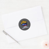 Sticker Rond Venezuela Flag Venezuela Libre 2026  (Enveloppe)