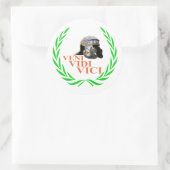 Sticker Rond Veni Vidi Vici (Sac)