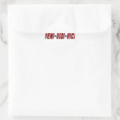 Sticker Rond Veni Vidi Vici (Sac)