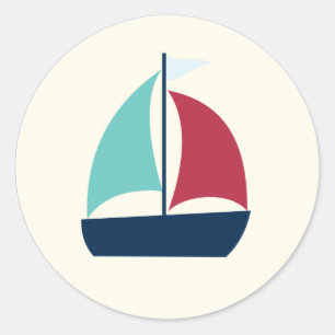 Sticker Rond venir naviguer à l'extérieur {autocollants & étiqu