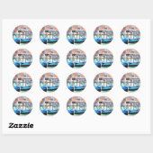 Sticker Rond Venise (Feuille)