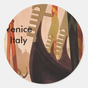 Sticker Rond Venise Italie, Venise Italie